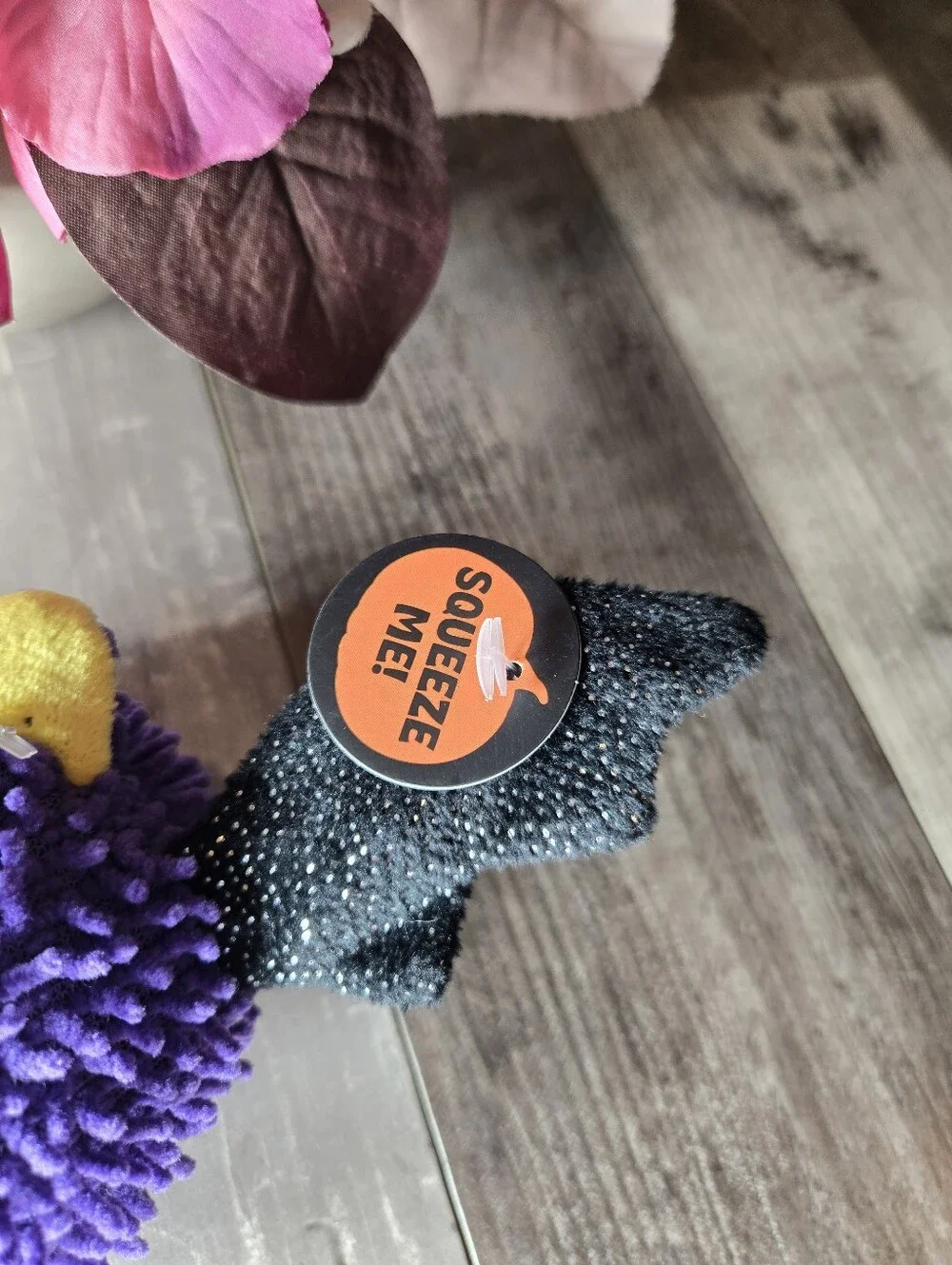 NWT Halloween Purple Bat Dog Toy – Squeaky Plush